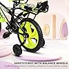 Kaashnic Kids Cycle 14T with Training Wheels Double Gaddi