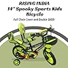 RISING INDIA 14" Spooky Sports Kids Bicycle for 3-5 Years