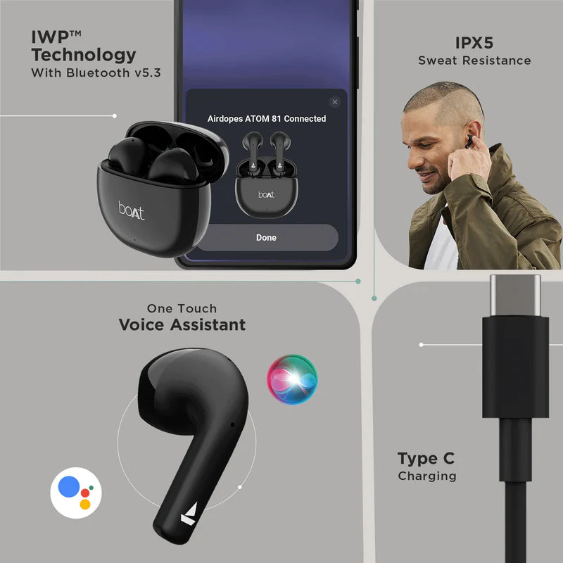boAt Airdopes Atom 81 Wireless Earbuds