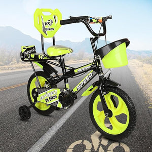 Kaashnic Kids Cycle 14T with Training Wheels Double Gaddi