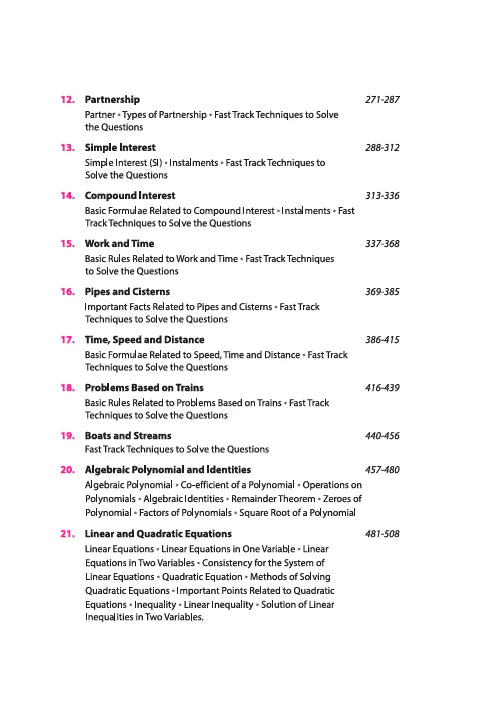 Fast Track Objective Arithmetic by Rajesh Verma | SSC (10+2, CGL, CPO, MTS), State Police Recruitments & All other Competitive Exams | Completely Revised Edition 2025-26