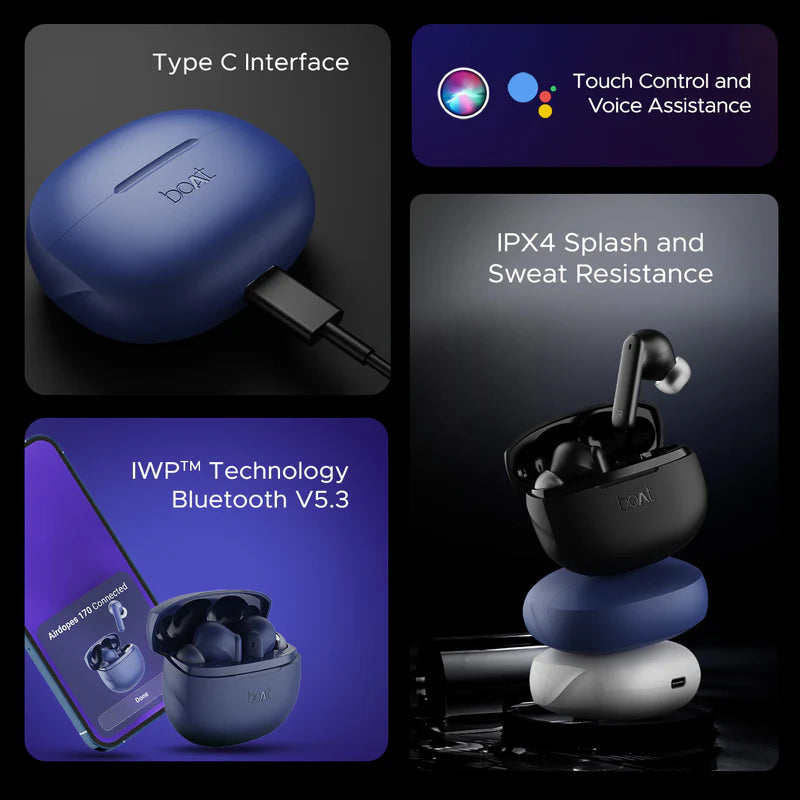 boAt Airdopes 170 Wireless Bluetooth Earbuds