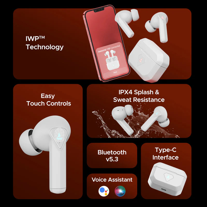 boAt Immortal 150 Wireless Earbuds with BEAST
