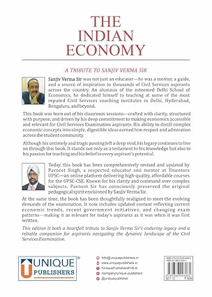 The Indian Economy - Sanjiv Verma - For UPSC & State Civil Services Exams Pre & Mains Both - Latest & Updated 14th/Ed. - For 2026 Examinations