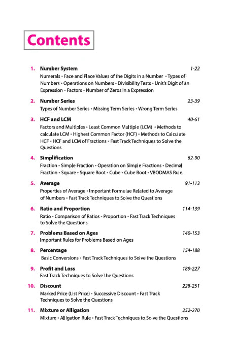 Fast Track Objective Arithmetic by Rajesh Verma | SSC (10+2, CGL, CPO, MTS), State Police Recruitments & All other Competitive Exams | Completely Revised Edition 2025-26