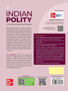Indian Polity (English) by M Laxmikanth for UPSC CSE 2025 | 7th edition (latest) | Civil Services Exam - Prelims, Mains and Interview | State PSCs exams/ PCS exams