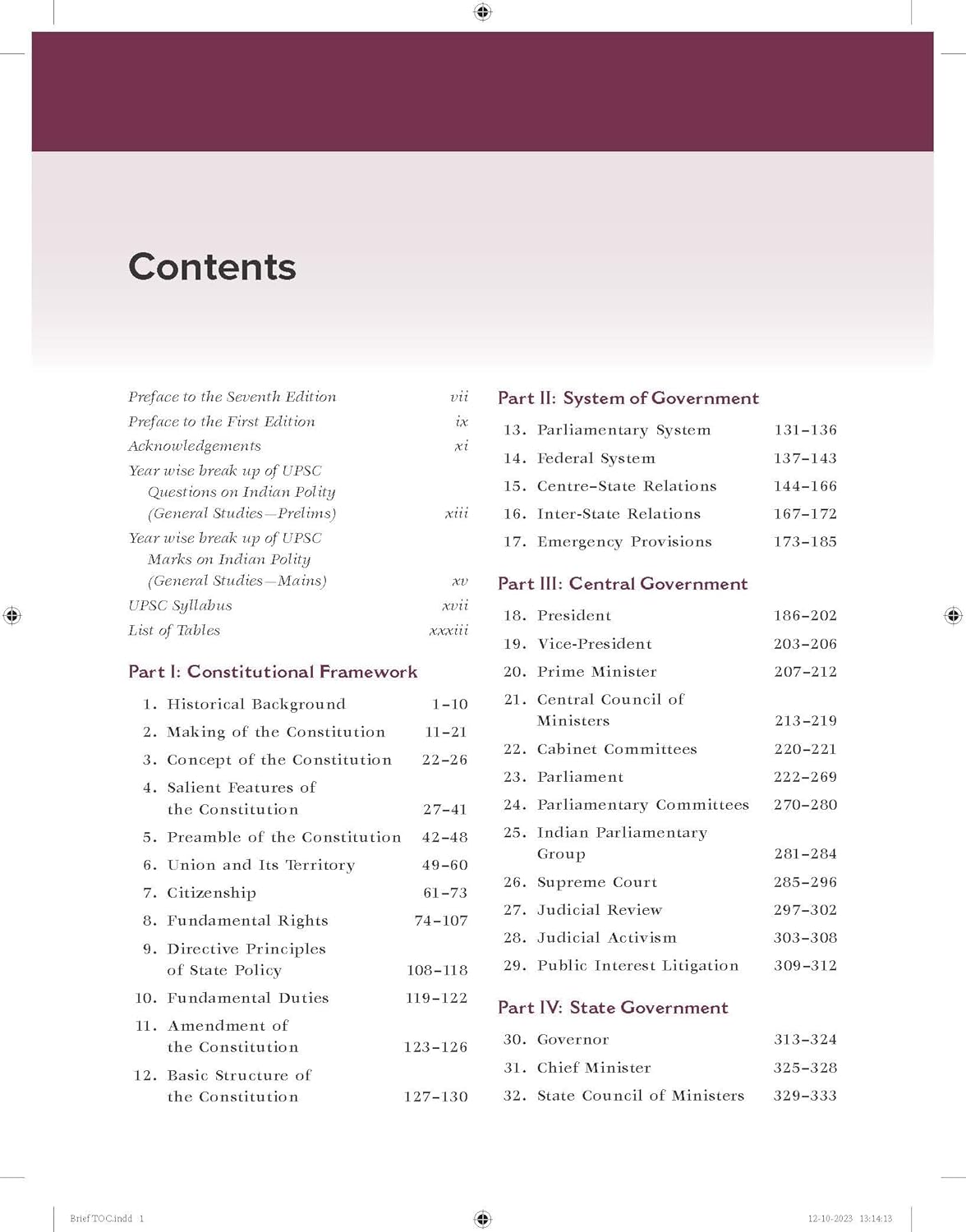 Indian Polity (English) by M Laxmikanth for UPSC CSE 2025 | 7th edition (latest) | Civil Services Exam - Prelims, Mains and Interview | State PSCs exams/ PCS exams